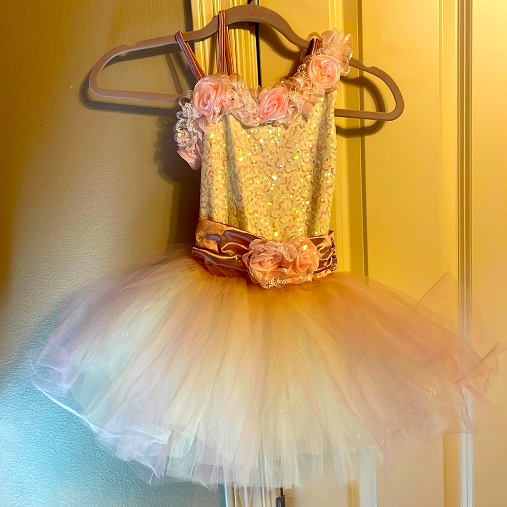 Weissman mauve and white with flowers leotard
